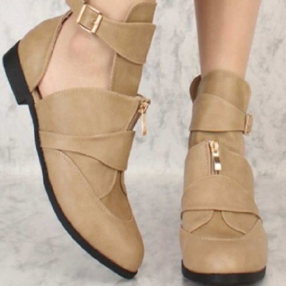 Cut Out Ankle Booties